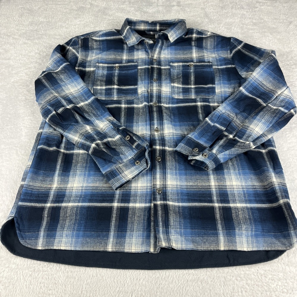 Rugged‎ Elements Men's Size XL Blue Flannel Shirt